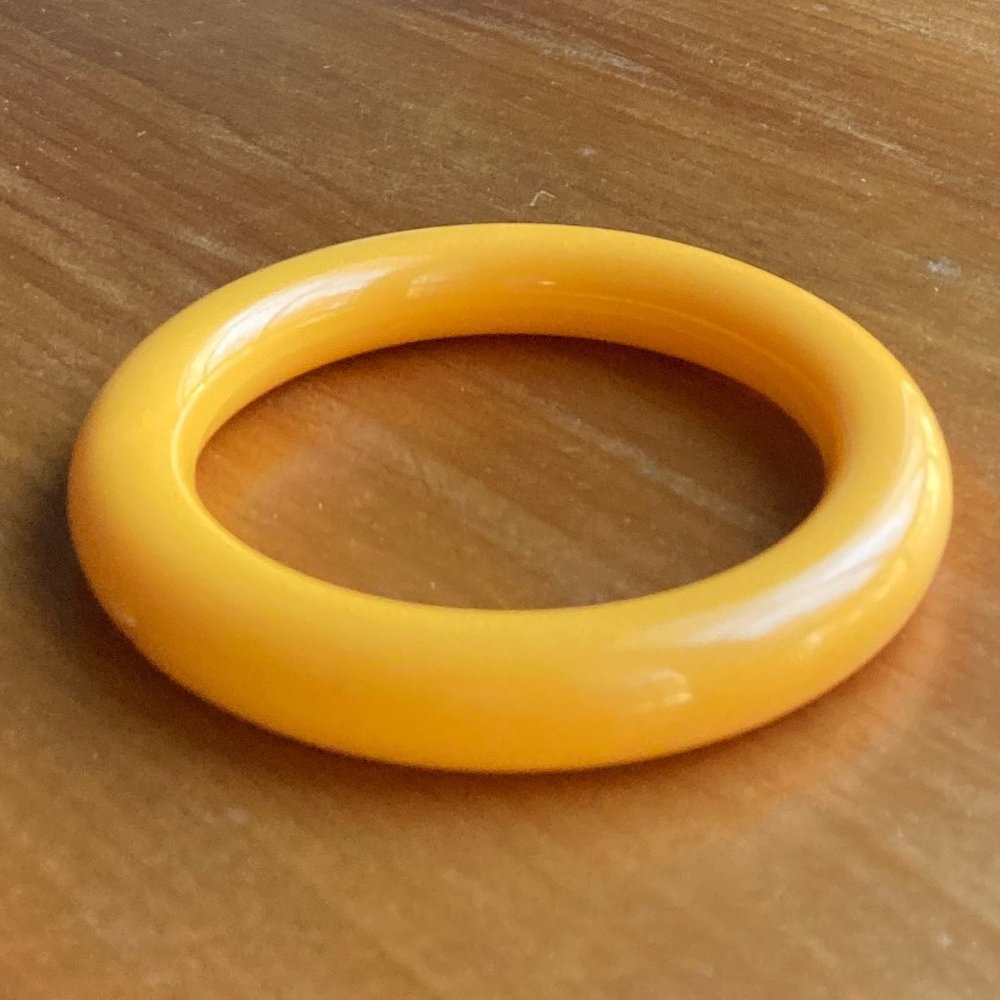 Sunshine Yellow Plastic Bracelet